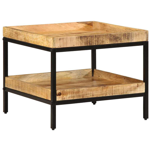 Beistelltisch Braun 55 x 55 x 45 cm massives Mangoholz