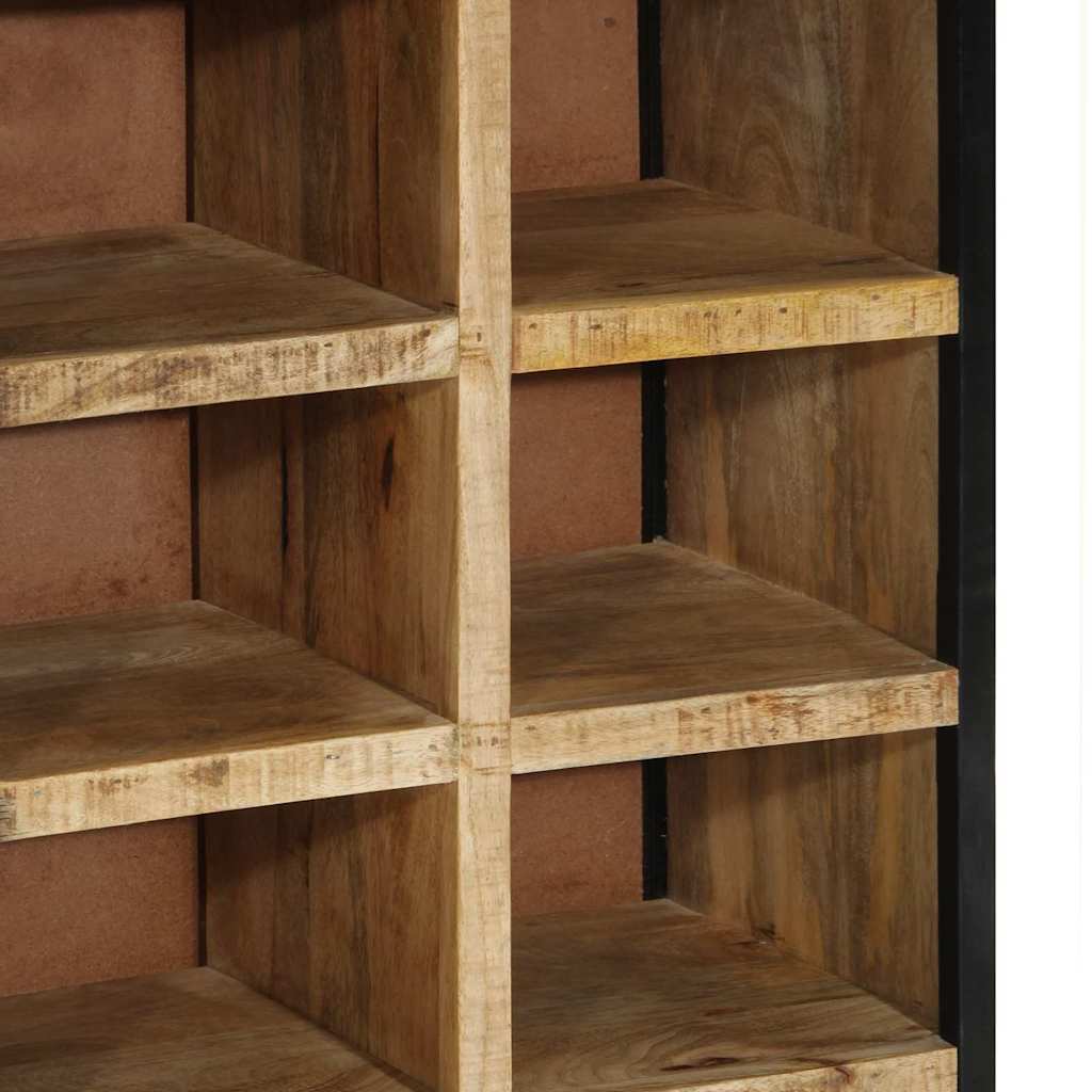 Schuhschrank Braun 50 x 30 x 110 cm Massivholz Mango