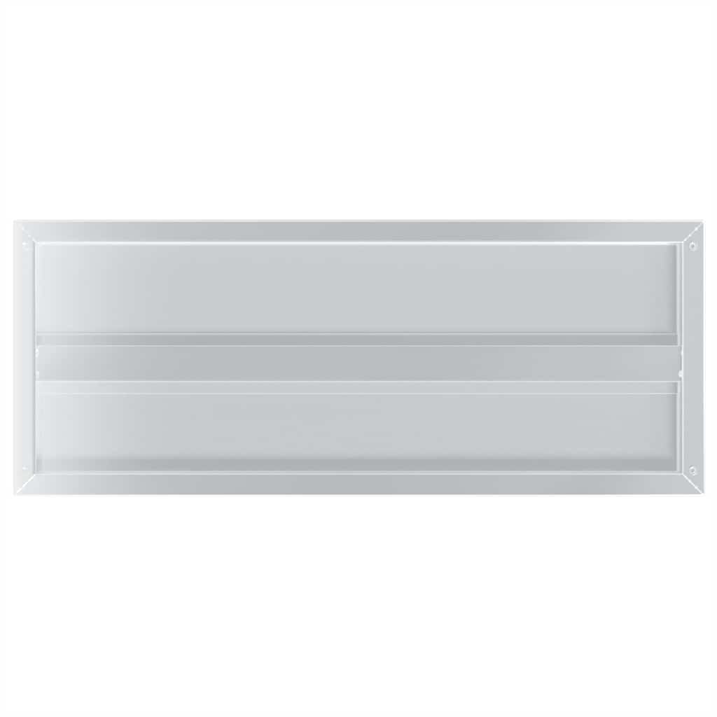 Wandregale 2 Stk. 75x30x3 cm Silbern Edelstahl