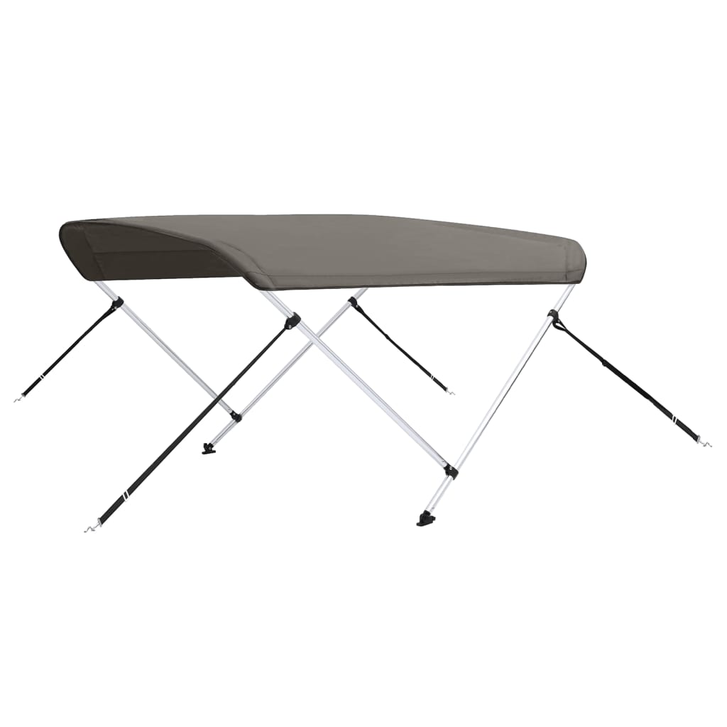 2-Bow Bimini Top Grau 150x120x110 cm