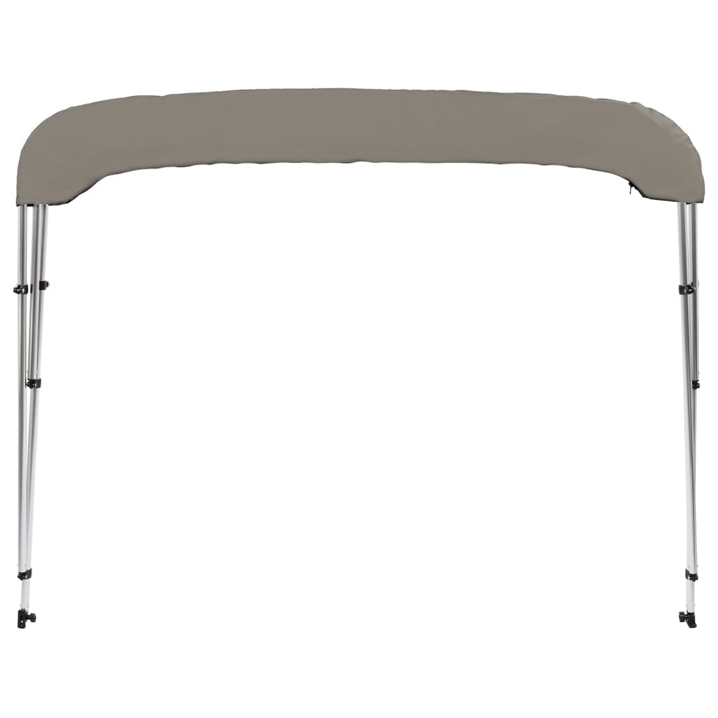 3-Bow Bimini-Top Grau 183x180x137 cm