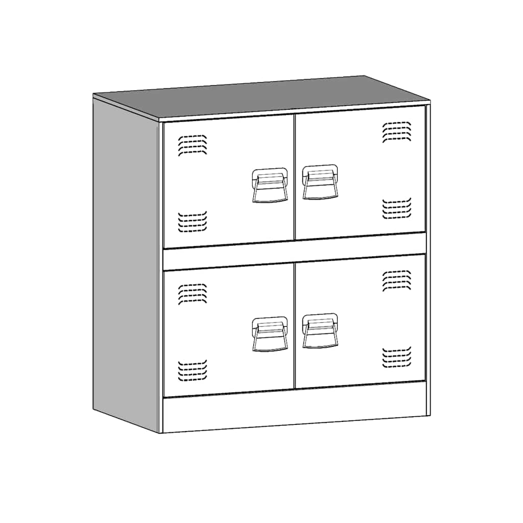 Sideboard Schwarz 67x39x73 cm Stahl