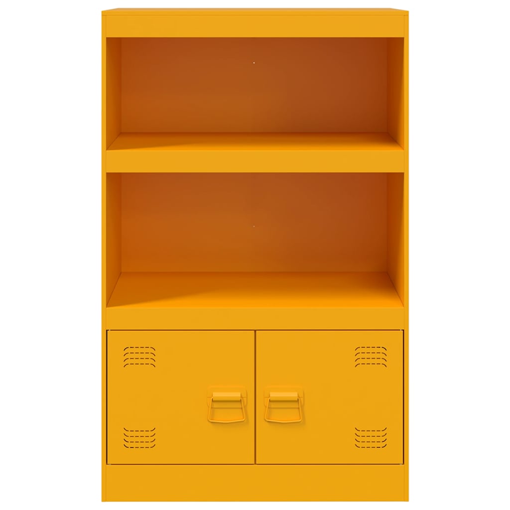 Sideboard Senfgelb 67x39x107 cm Stahl