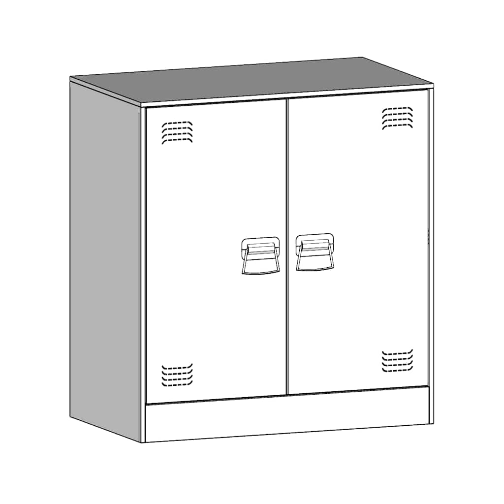 Sideboard Senfgelb 67x39x73 cm Stahl