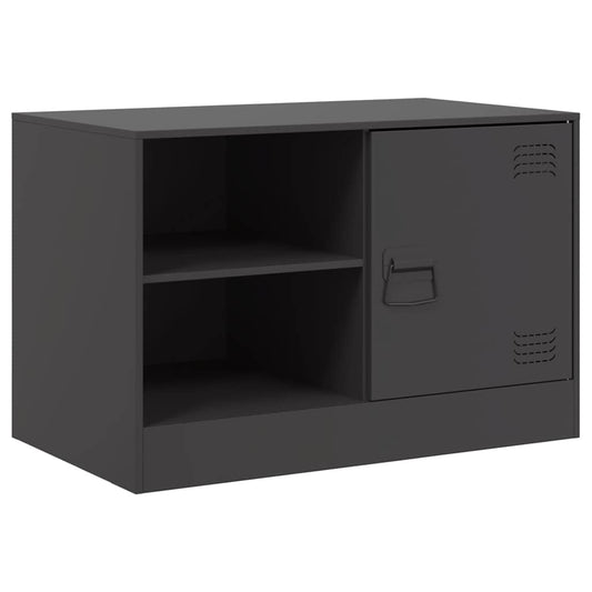TV-Schrank Schwarz 67x39x44 cm Stahl