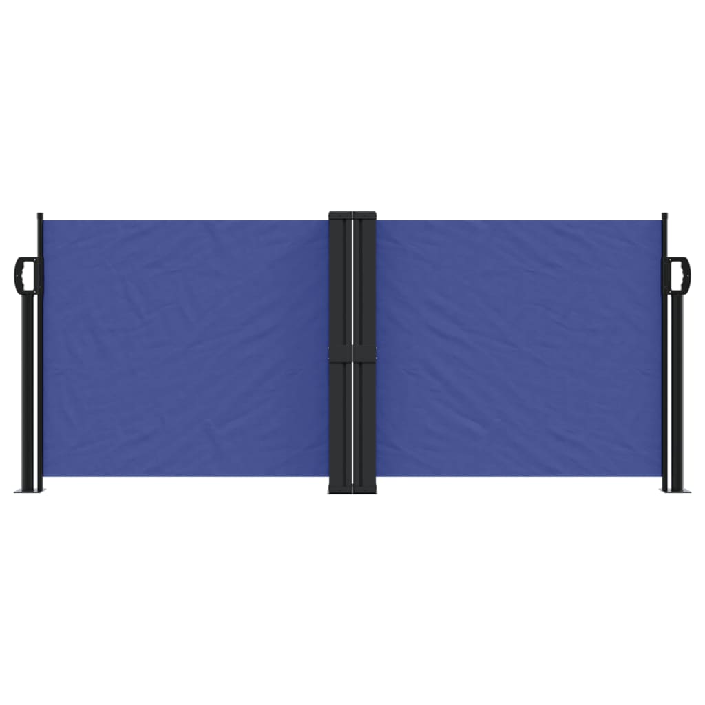 Seitenmarkise Ausziehbar Blau 100x600 cm