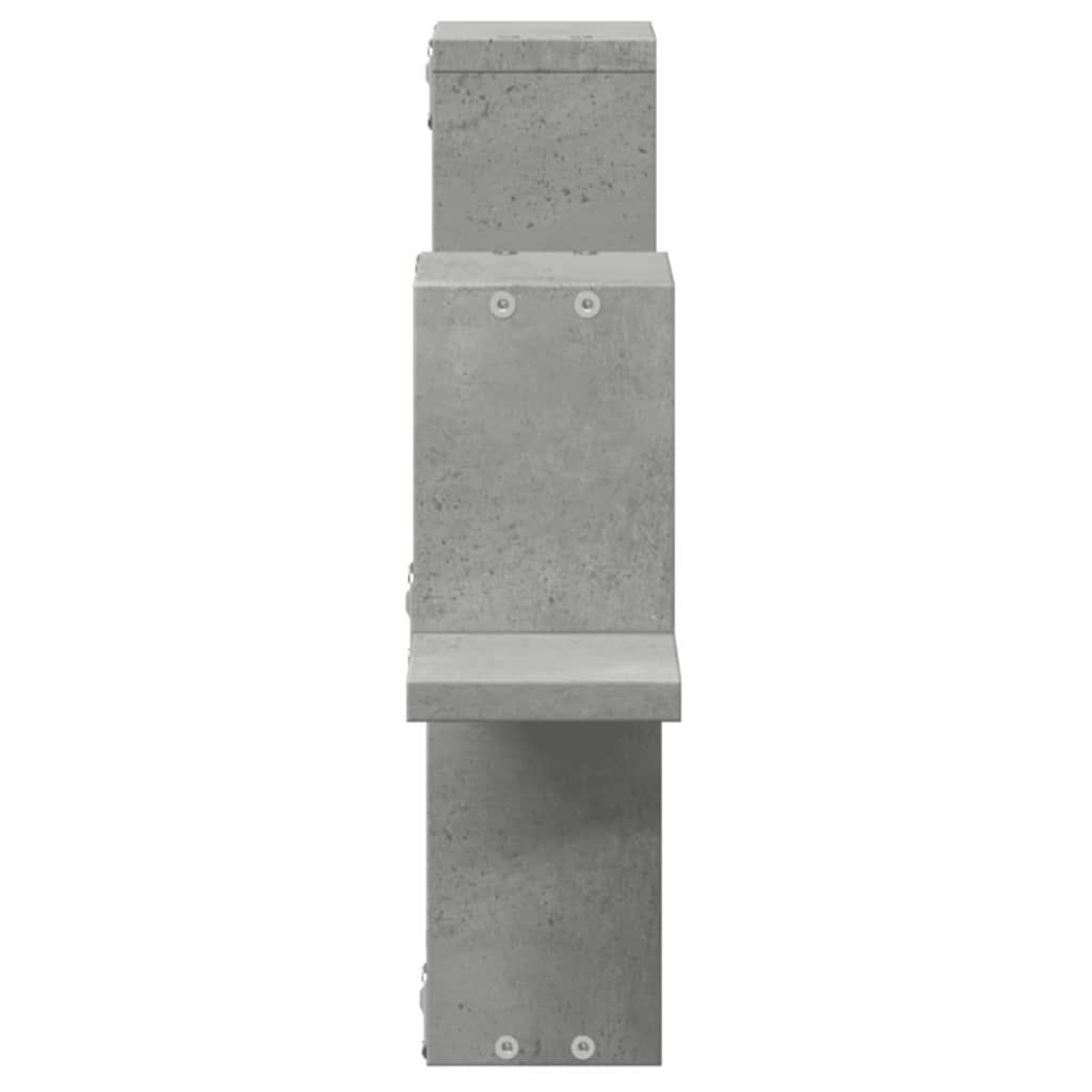 Wandregal Betongrau 104,5x10x43 cm Holzwerkstoff