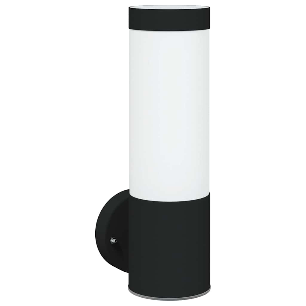 Außenwandlampen 2 pcs Schwarz 12 x 7.5 x 27 cm Edelstahl