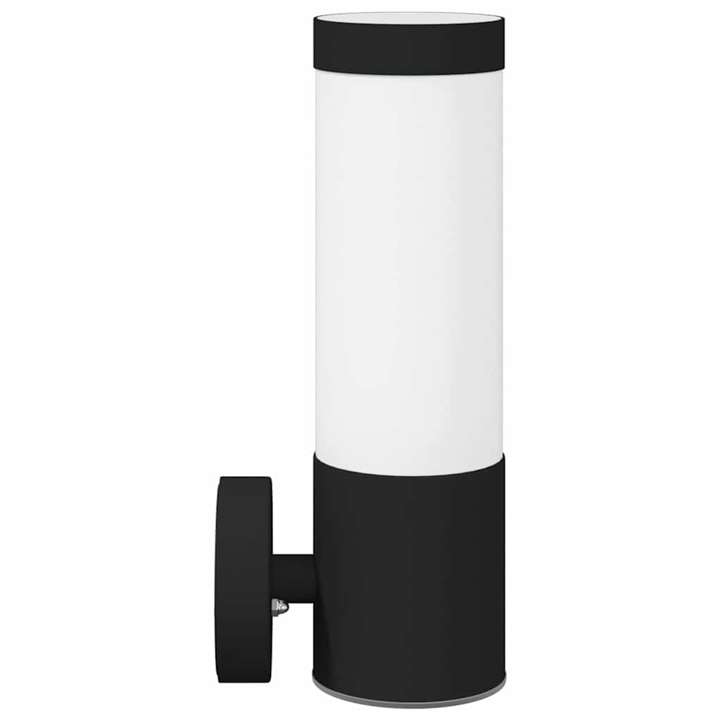 Außenwandlampen 2 pcs Schwarz 12 x 7.5 x 27 cm Edelstahl