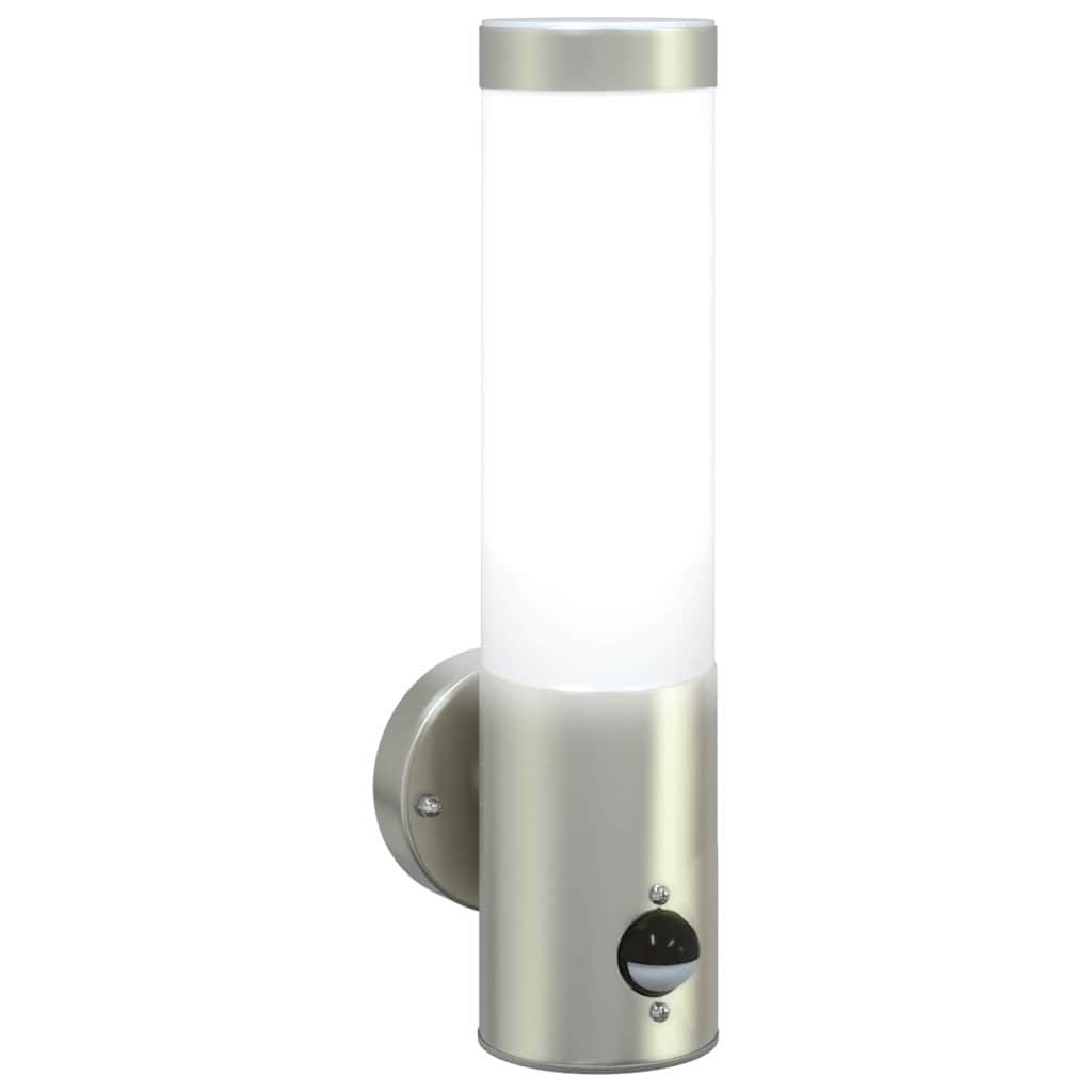 Außenwandlampen 2 pcs Silber 12 x 7.5 x 29 cm Edelstahl