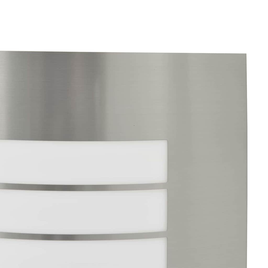 Außenwandleuchte 2 pcs Silber 23.5 x 10.5 x 26 cm Edelstahl