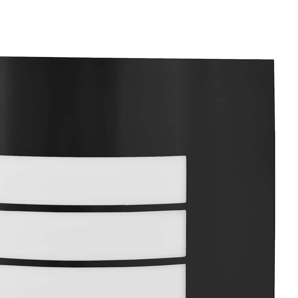 Außenwandlampen 2 pcs Schwarz 23.5 x 10.5 x 26 cm Edelstahl