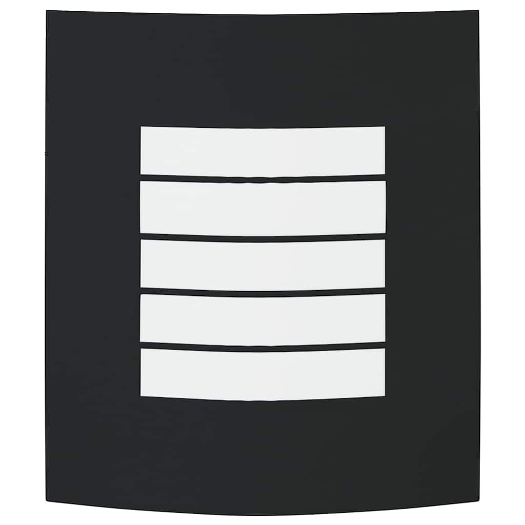 Außenwandlampen 2 pcs Schwarz 23.5 x 10.5 x 26 cm Edelstahl