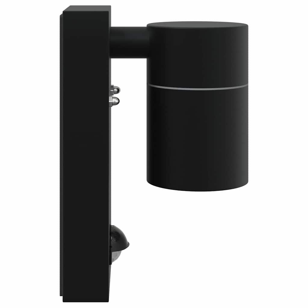 Außenwandlampen 2 pcs Schwarz 6,5 x 10,5 x 16 cm Edelstahl