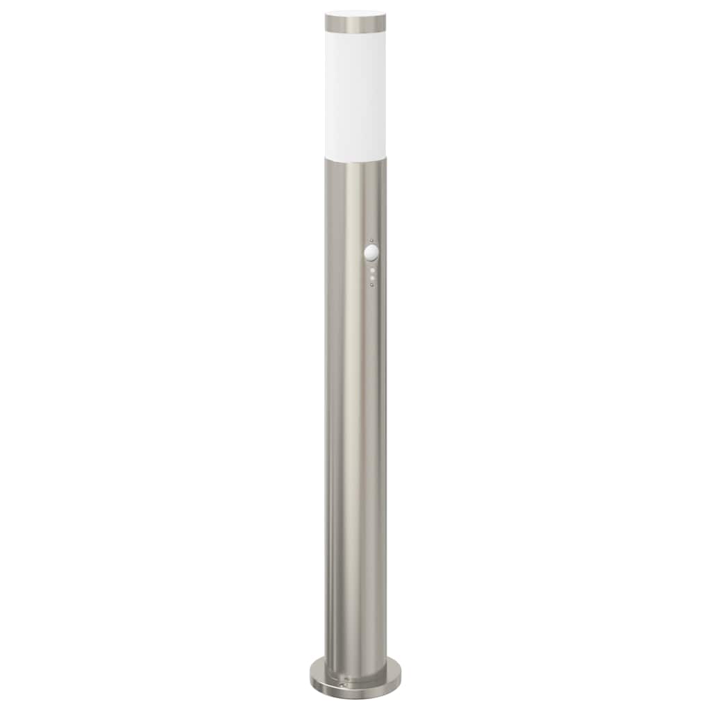 Pollerleuchten mit Sensor 3er 80 cm Edelstahl IP44