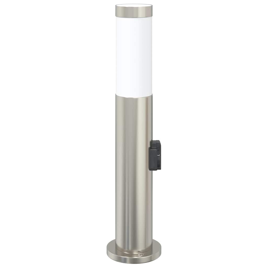 Pollerleuchte mit Auslass 50 cm Edelstahl IP44