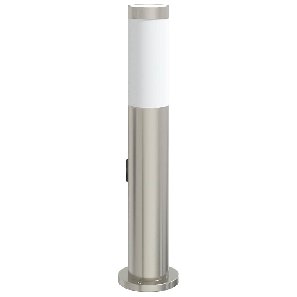 Pollerleuchte mit Auslass 50 cm Edelstahl IP44