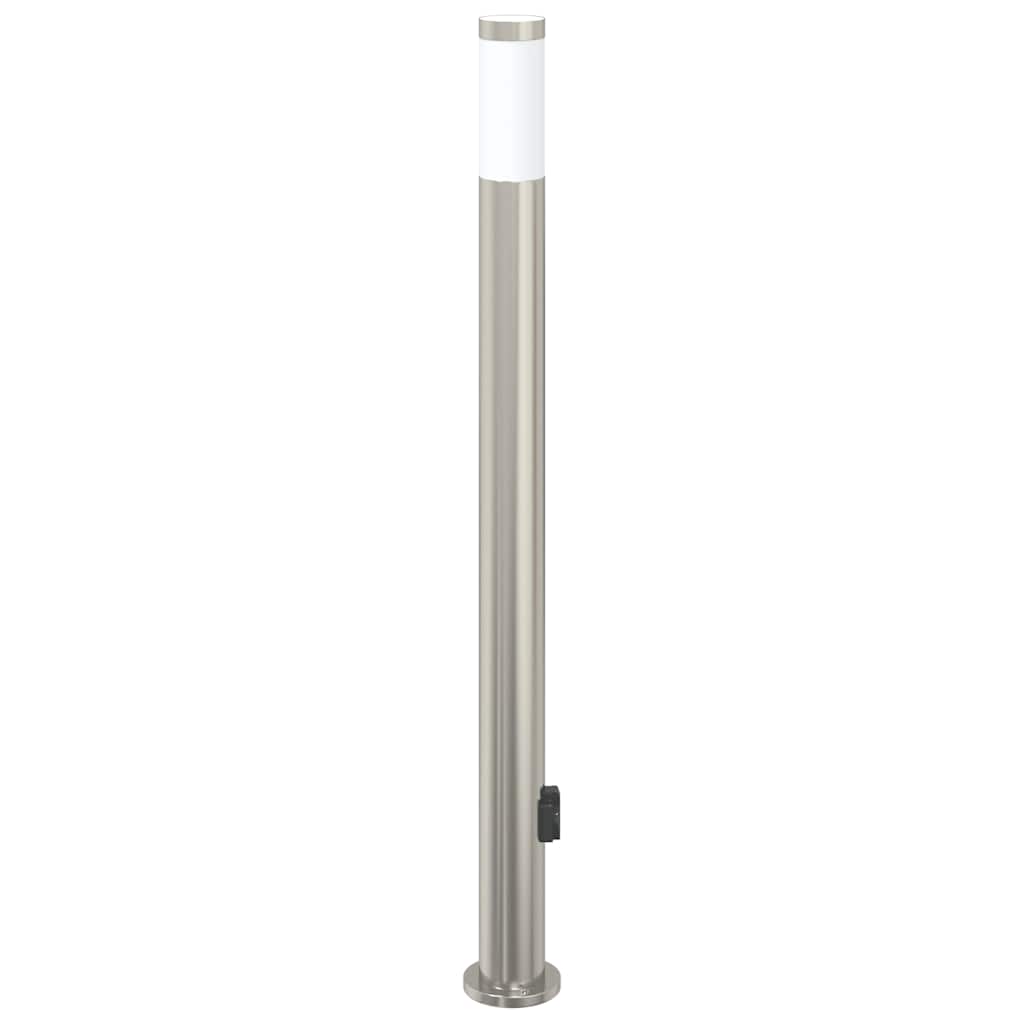 Pollerleuchte mit Auslass 110 cm Edelstahl IP44