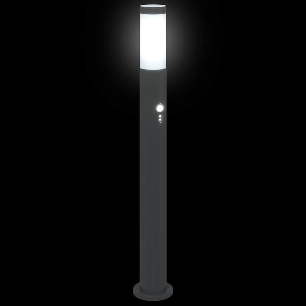 Pollerleuchte mit Sensor 80 cm Edelstahl IP44