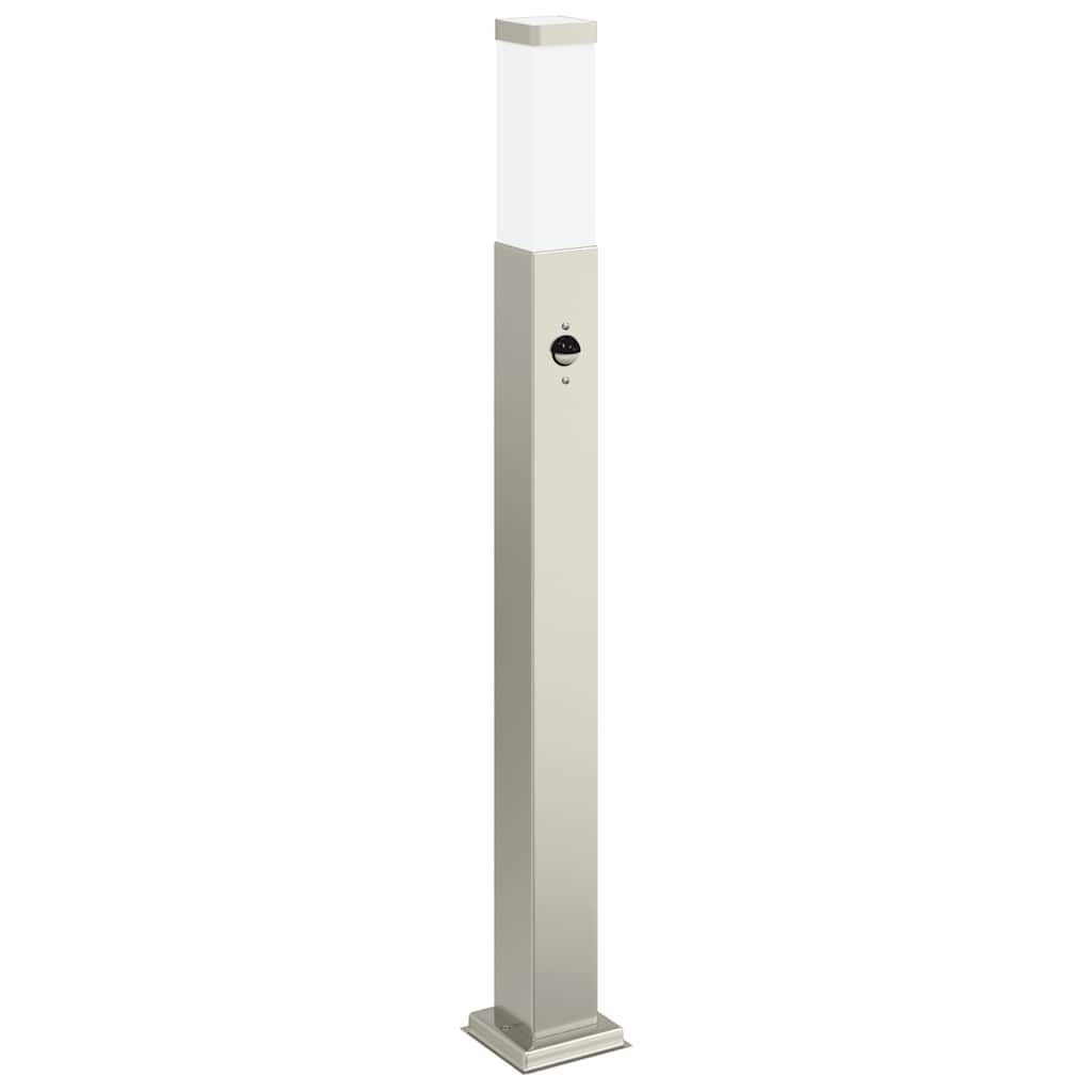 Pollerleuchten mit Sensor 3 Stk. 80 cm Edelstahl IP44