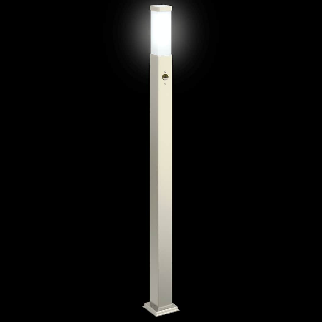 Pollerleuchte mit Sensor 110 cm Edelstahl IP44