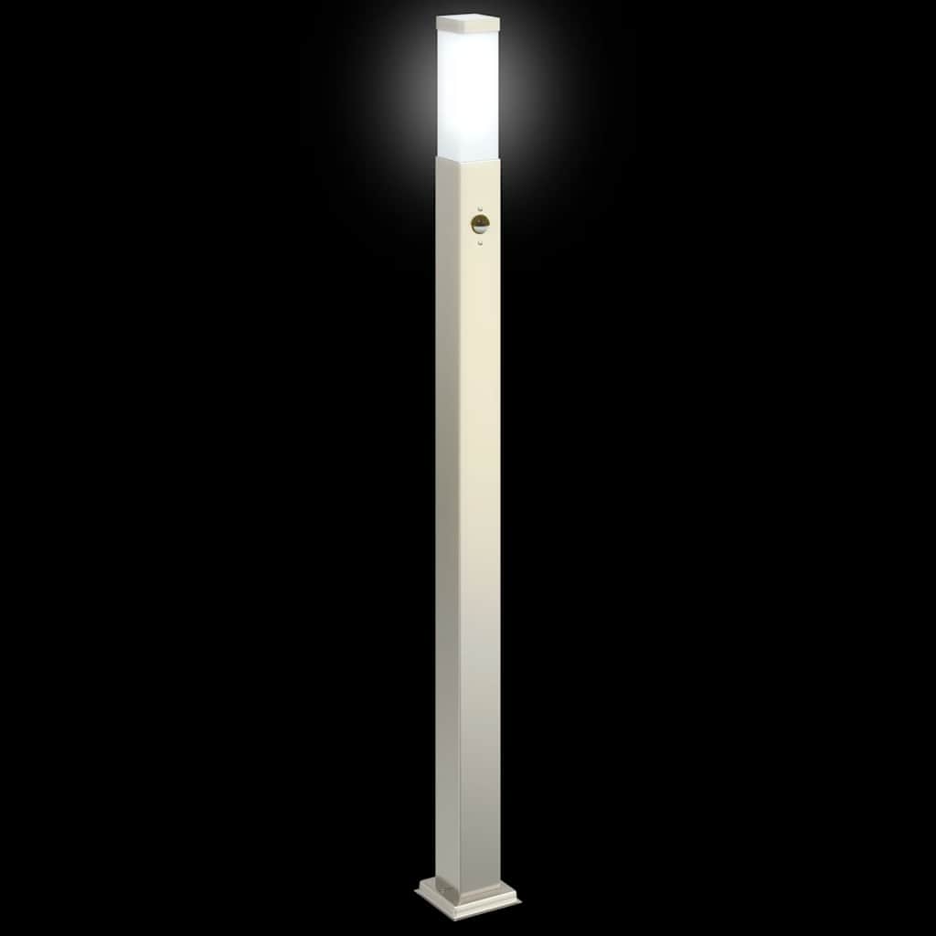 Pollerleuchten mit Sensor 3 Stk. 110 cm Edelstahl IP44