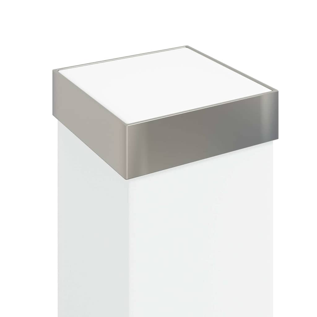 Pollerleuchten mit Sensor&Steckdose 3 Stk. 80 cm Edelstahl IP44