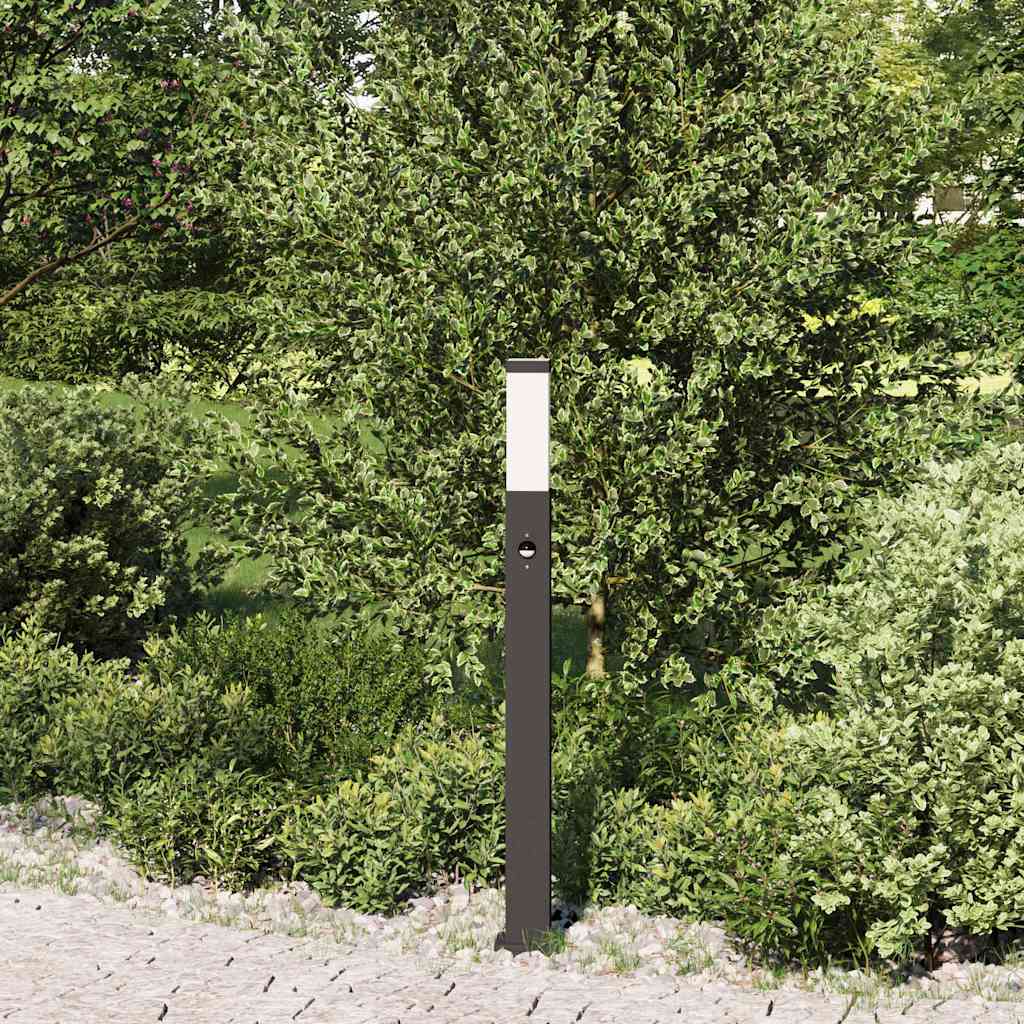 Pollerleuchte mit Sensor 80 cm Schwarz IP44