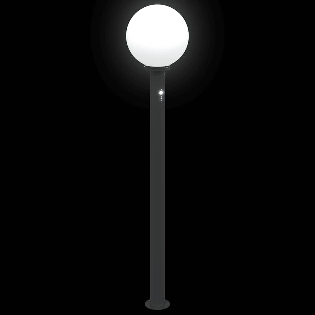 Pollerleuchten mit Sensor 3 Stk. 120 cm Schwarz IP44