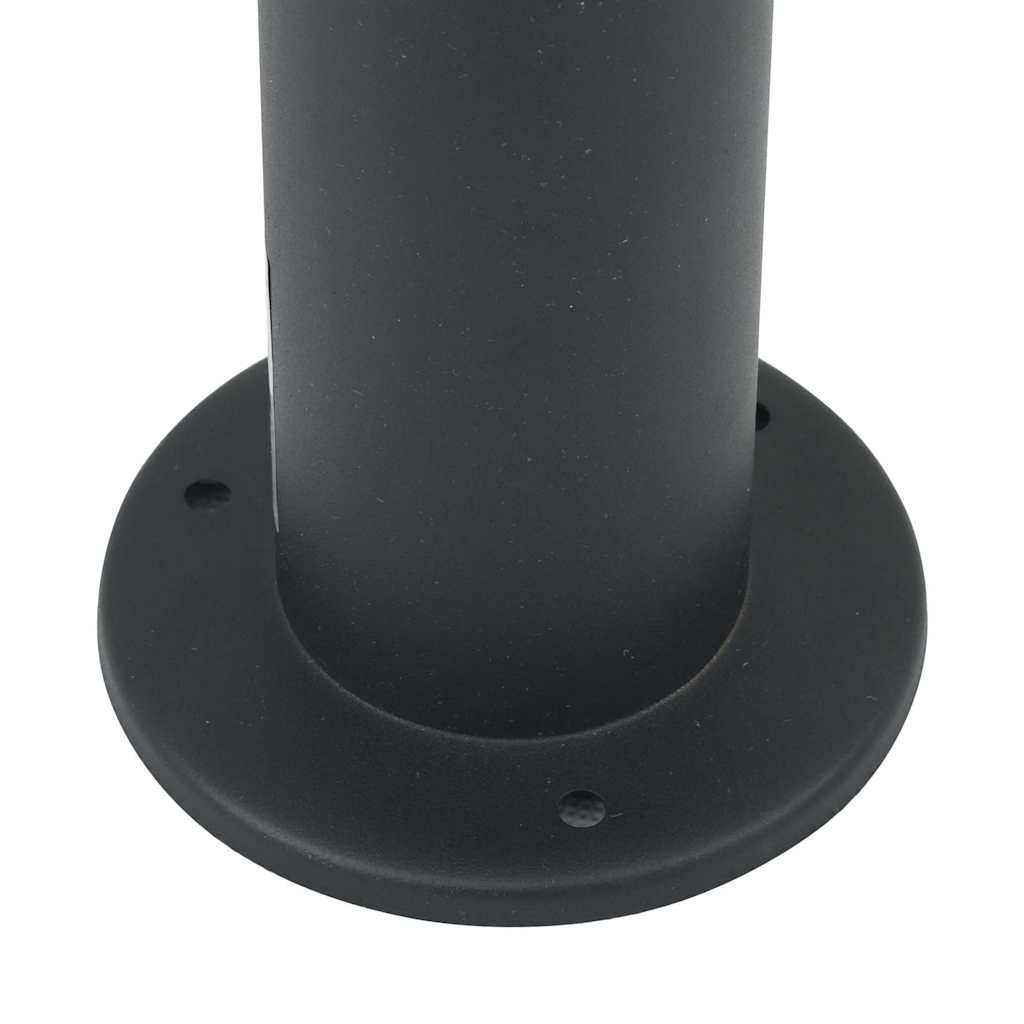 Pollerleuchten mit Sensor und Steckdose 3 Stk. 120 cm Schwarz IP44