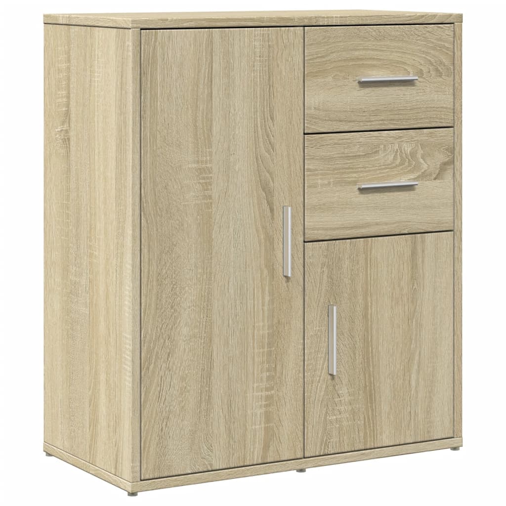 Sideboards 2 Stk. Sonoma-Eiche 60x31x70 cm Holzwerkstoff