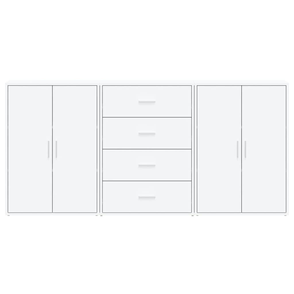 Sideboards 3 Stk. Weiß 60x31x84 cm Holzwerkstoff