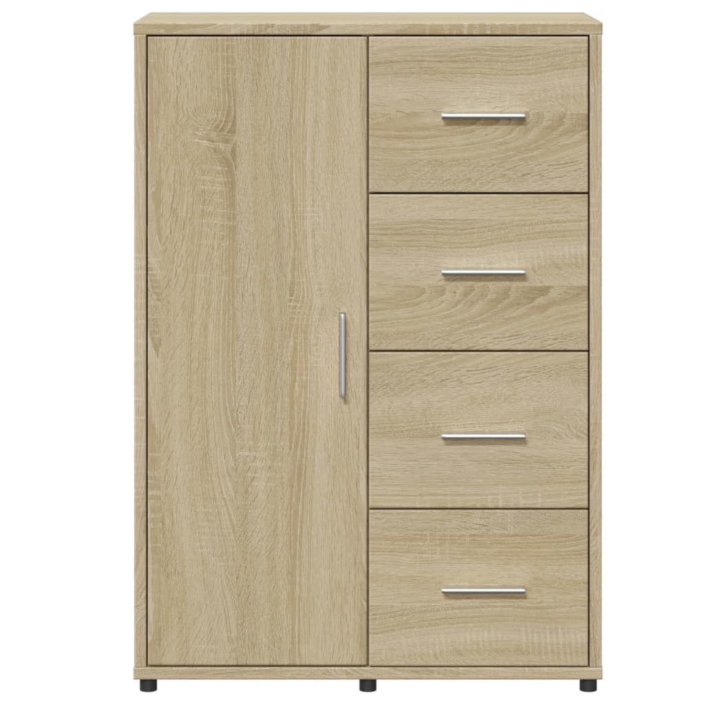 Sideboards 2 Stk. Sonoma-Eiche 60x31x84 cm Holzwerkstoff