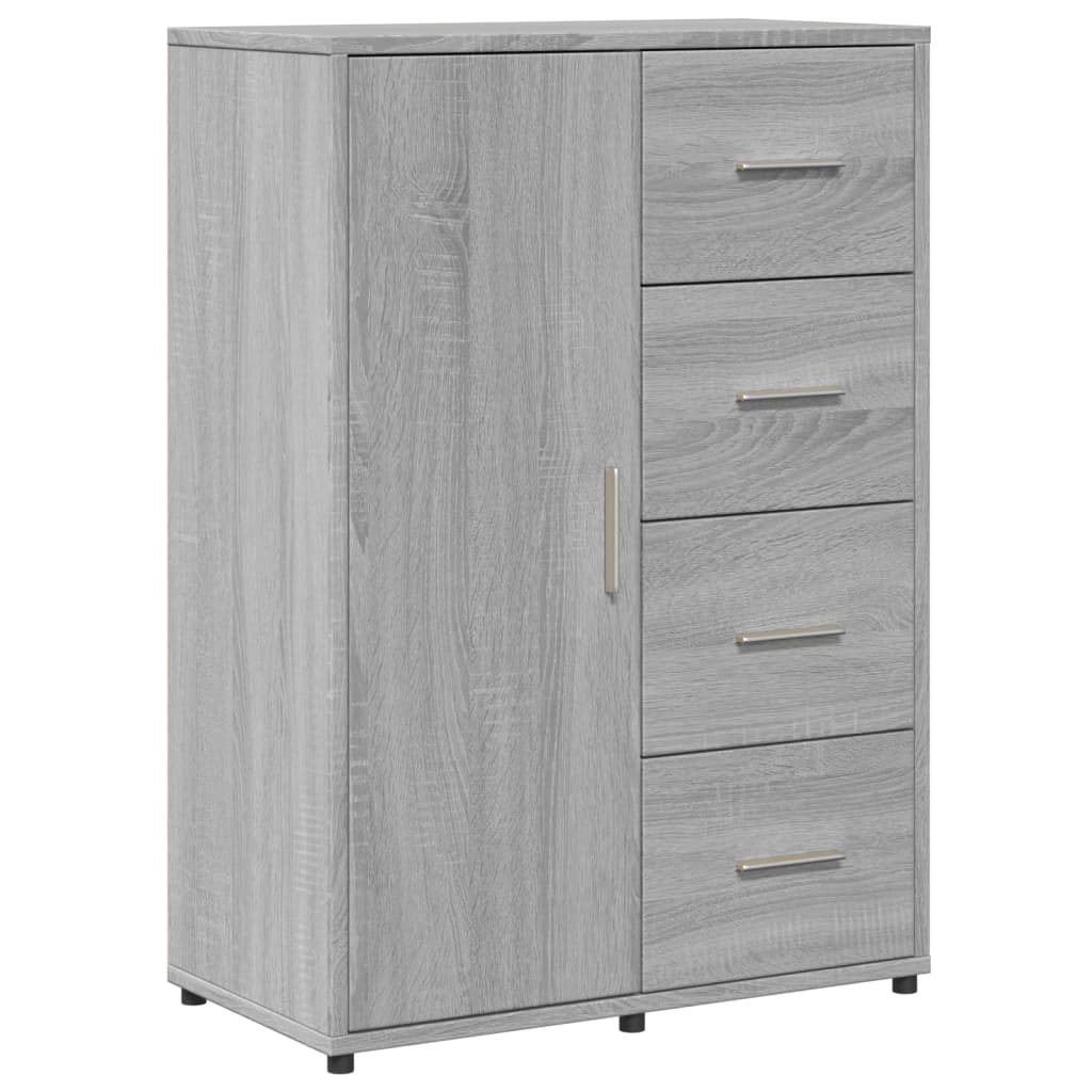 Sideboards 2 Stk. Grau Sonoma 60x31x84 cm Holzwerkstoff