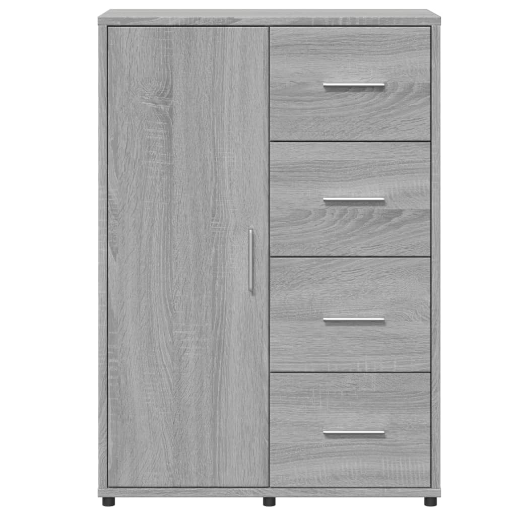 Sideboards 2 Stk. Grau Sonoma 60x31x84 cm Holzwerkstoff