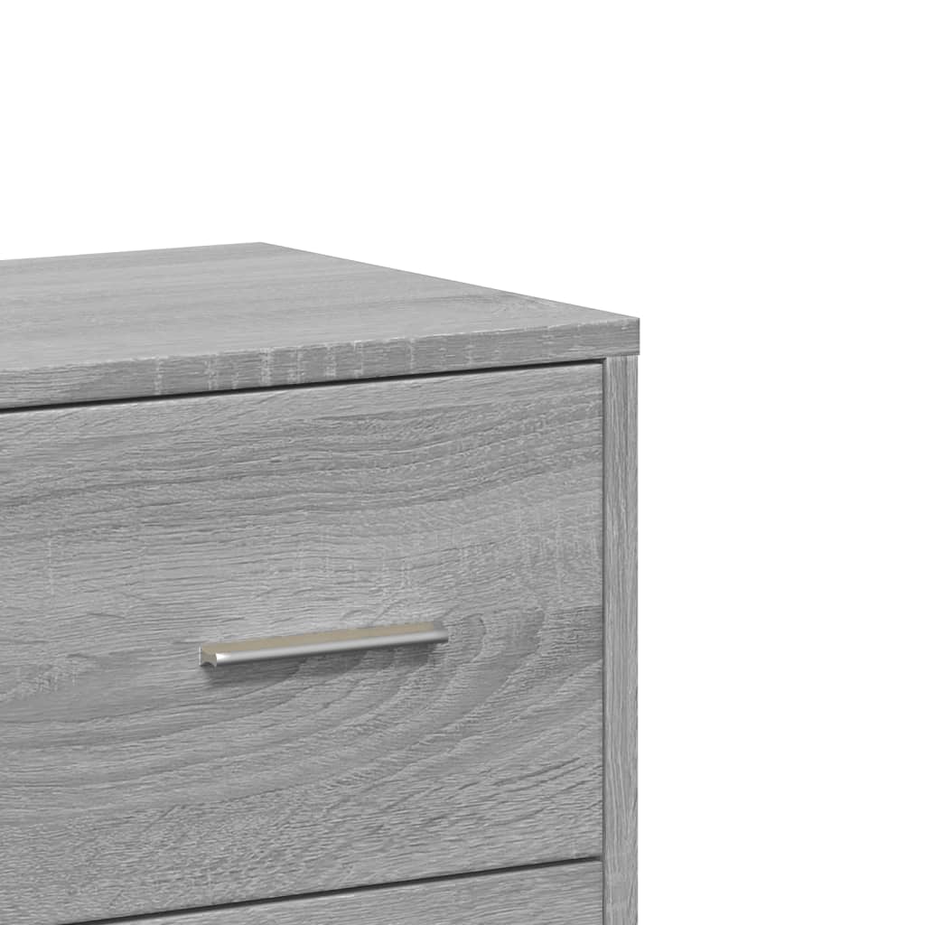 Sideboards 2 Stk. Grau Sonoma 60x31x84 cm Holzwerkstoff