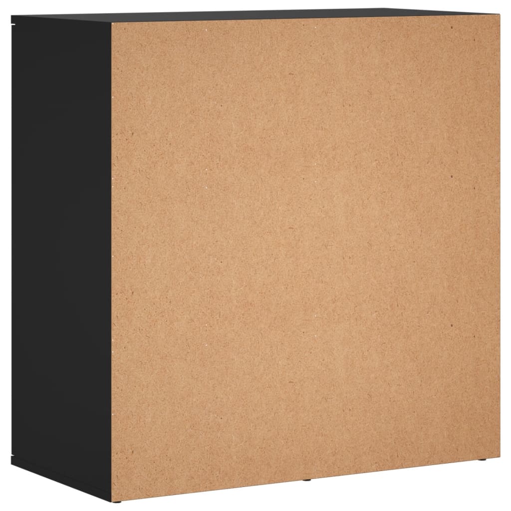 Sideboards 2 Stk. Schwarz 79x38x80 cm Holzwerkstoff