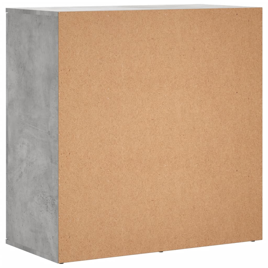 Sideboards 2 Stk. Betongrau 79x38x80 cm Holzwerkstoff
