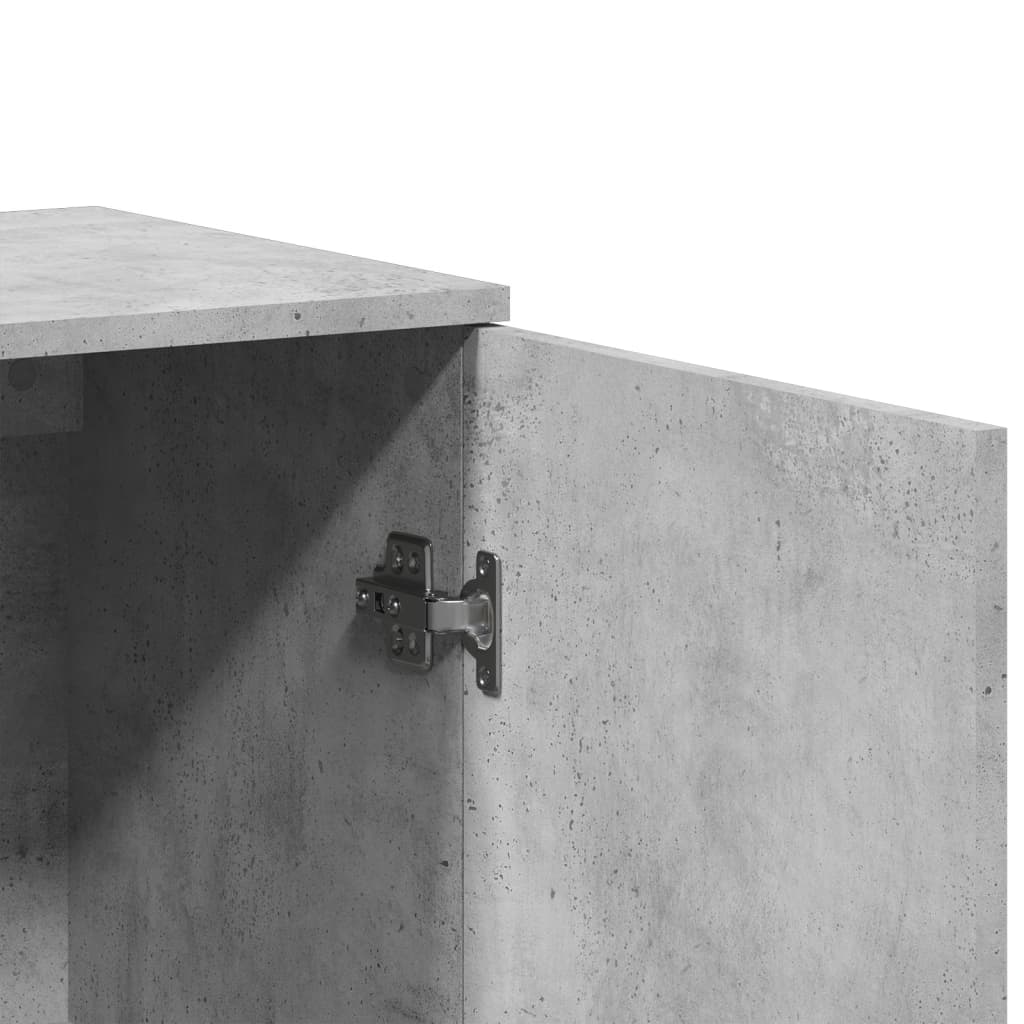 Sideboards 2 Stk. Betongrau 79x38x80 cm Holzwerkstoff