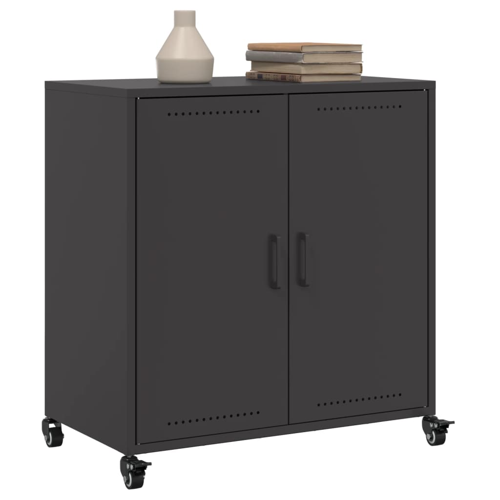 Sideboard Schwarz 68x39x72 cm Stahl