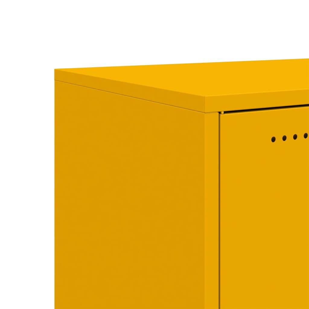 Sideboard Senfgelb 68x39x72 cm Stahl