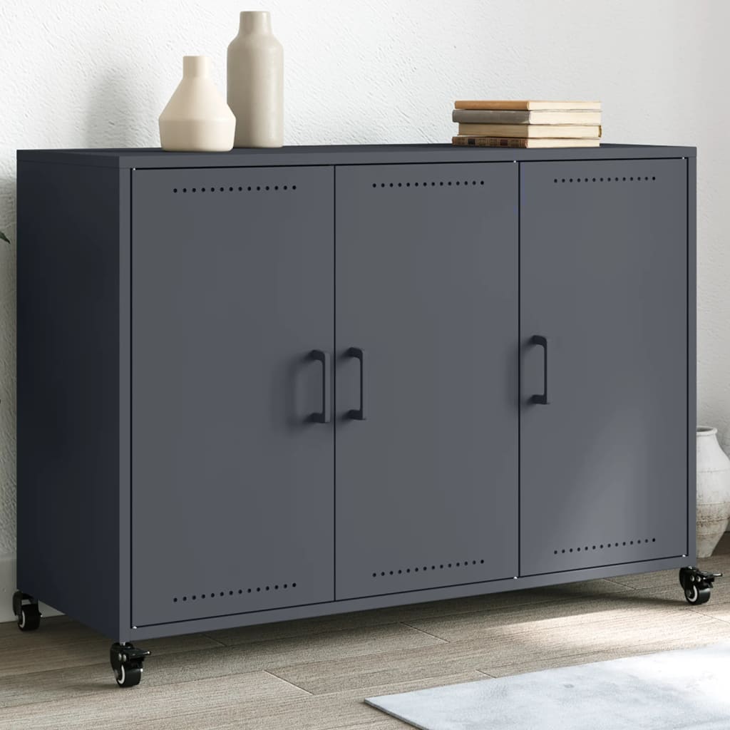 Sideboard Anthrazit 100,5x39x72 cm Stahl