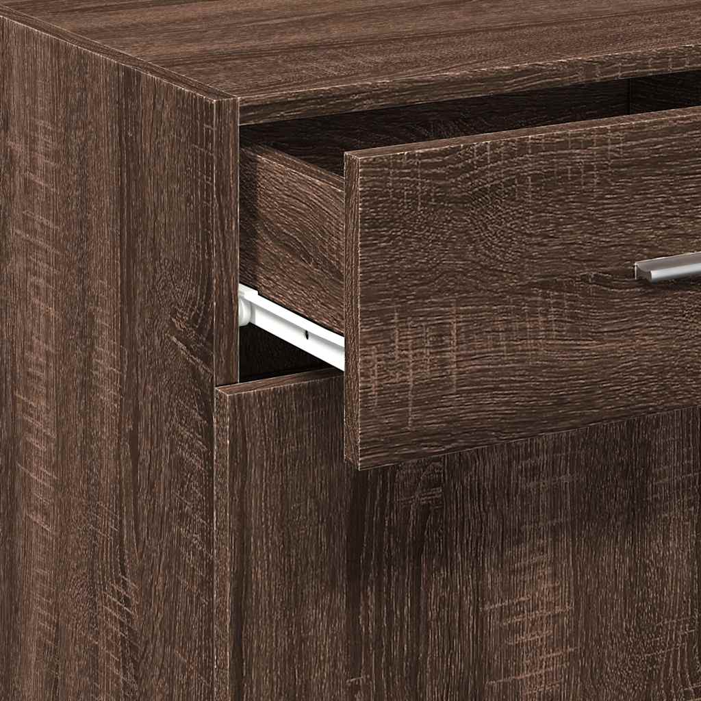 Sideboard Braun Eichen-Optik 45x42,5x93 cm Holzwerkstoff