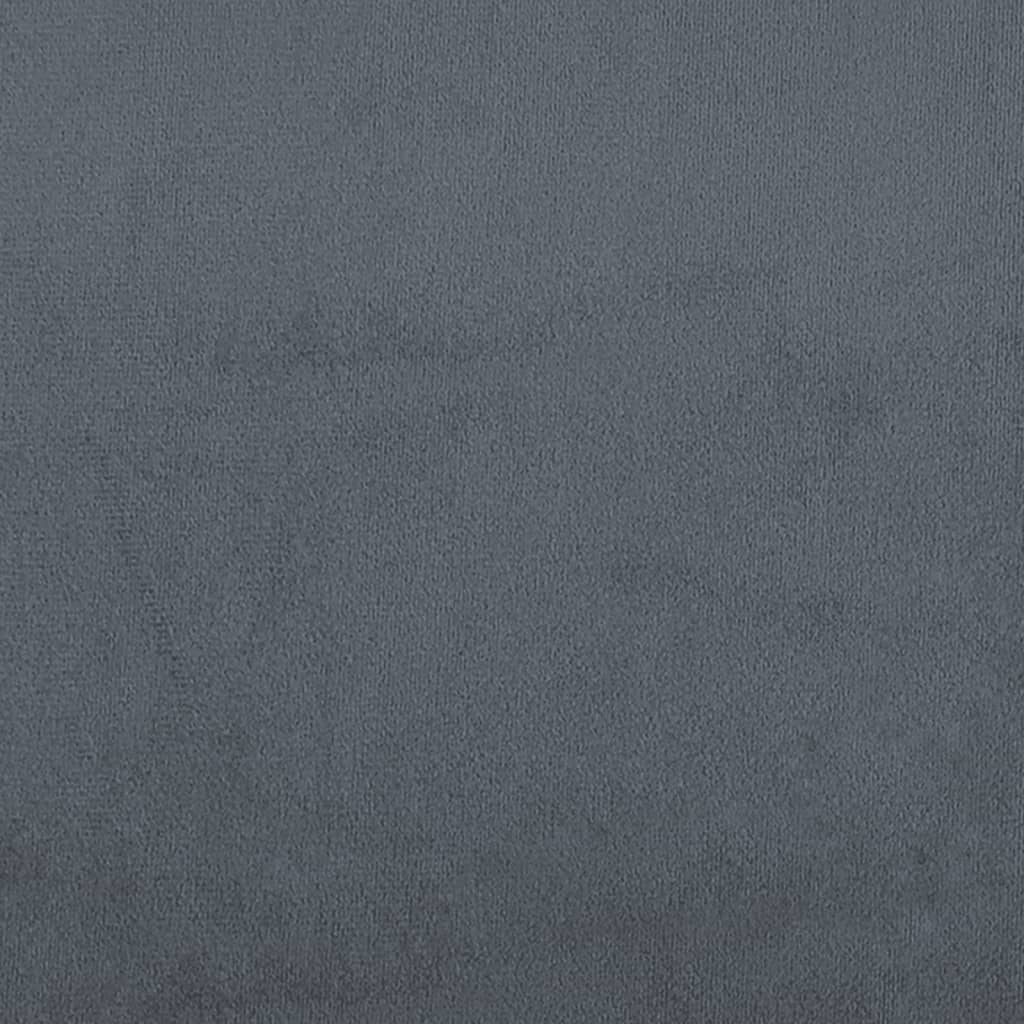 Bettgestell ohne Matratze Dunkelgrau 120x200 cm Samt