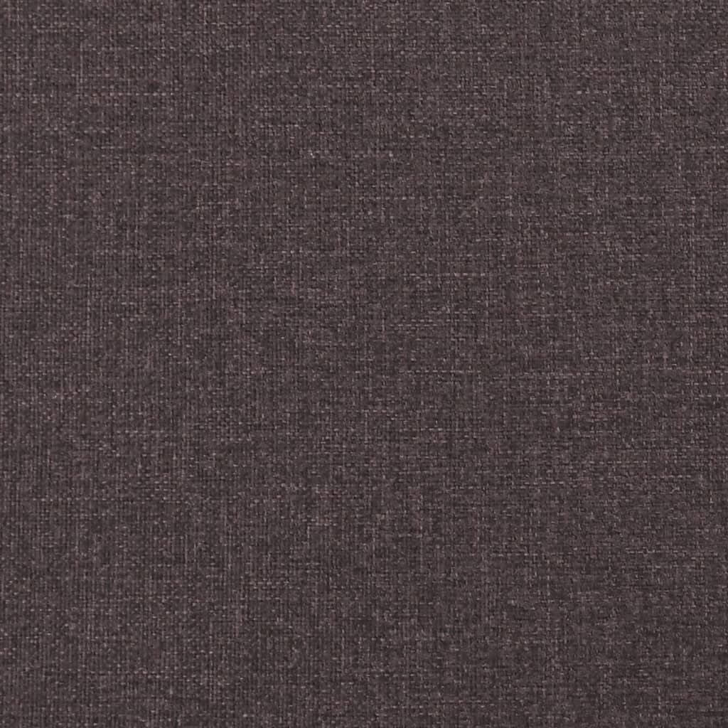 Bettgestell ohne Matratze Dunkelbraun 120x200 cm Stoff
