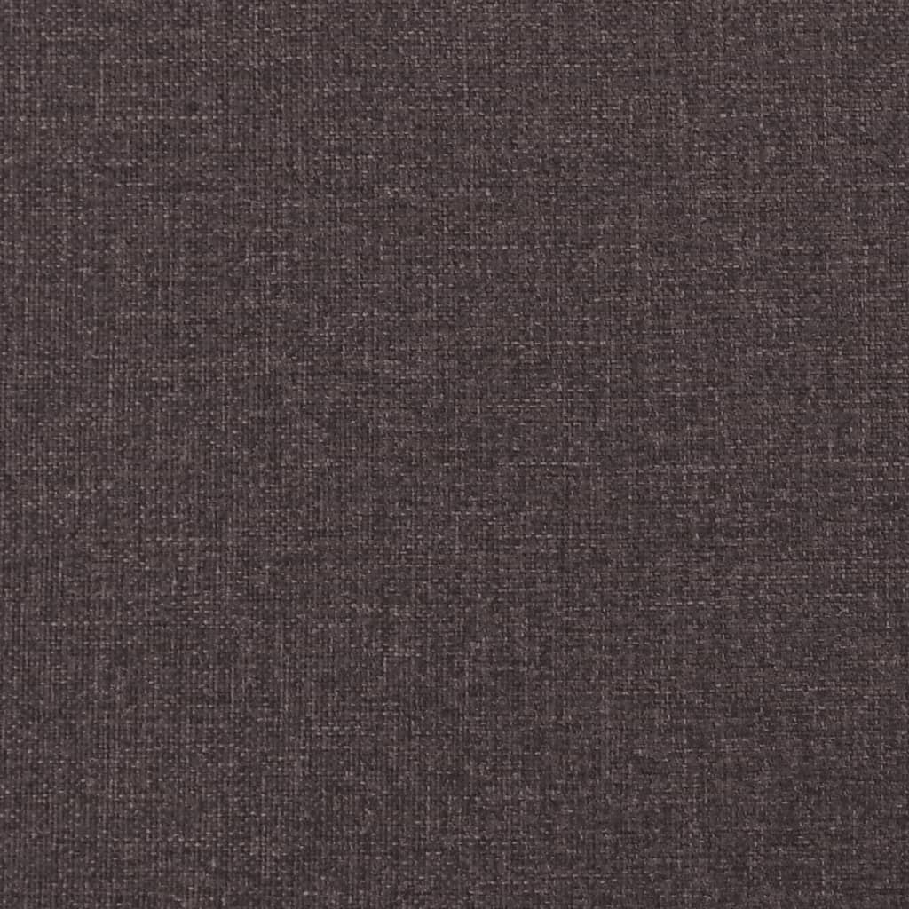 Bettgestell ohne Matratze Dunkelbraun 80x200 cm Stoff
