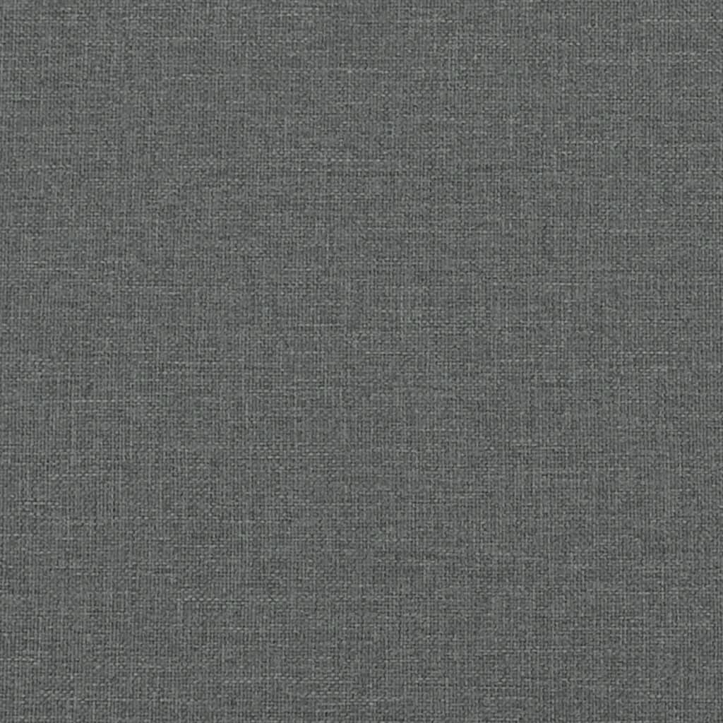Bettgestell ohne Matratze Dunkelgrau 90x190 cm Stoff
