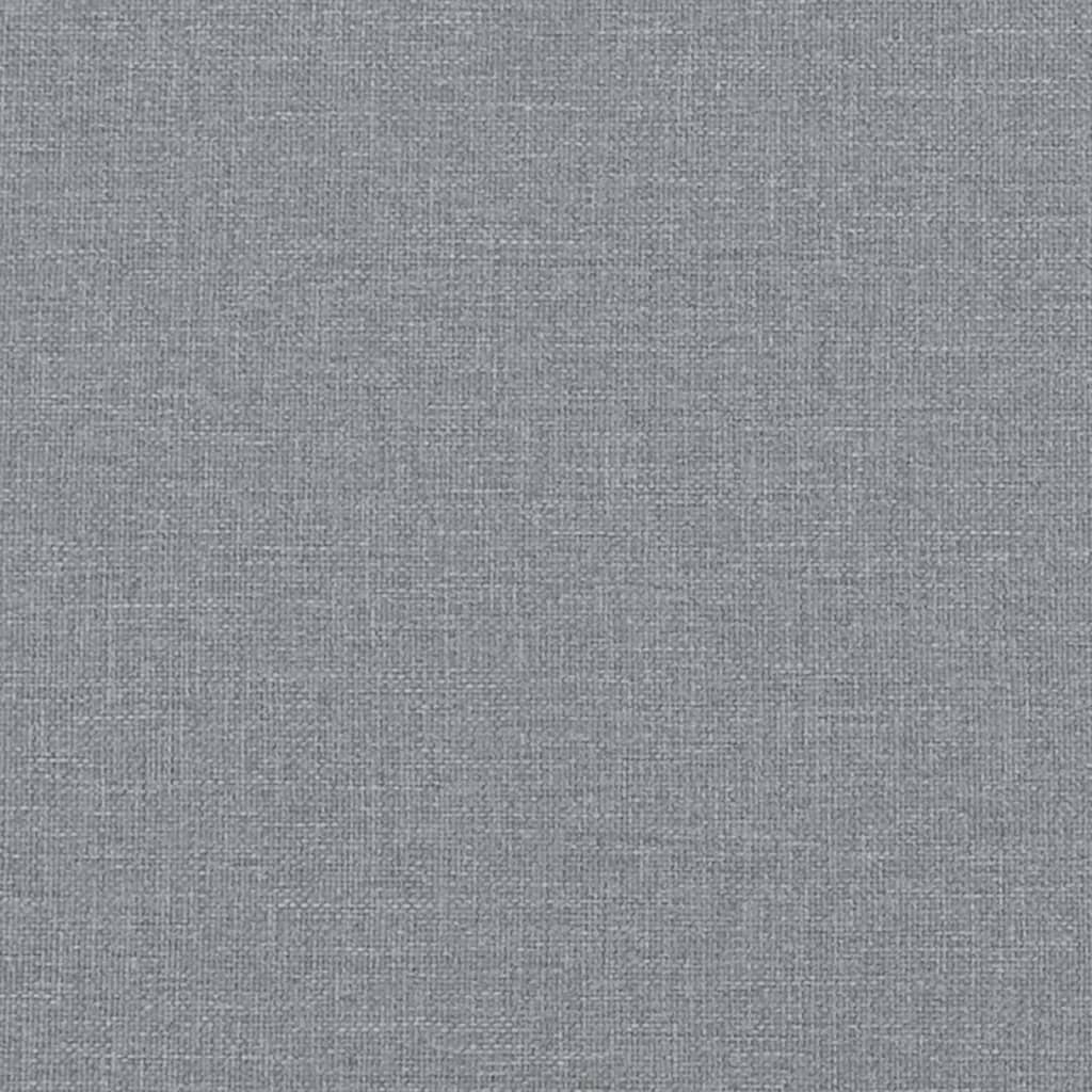 Bettgestell ohne Matratze Hellgrau 100x200 cm Stoff