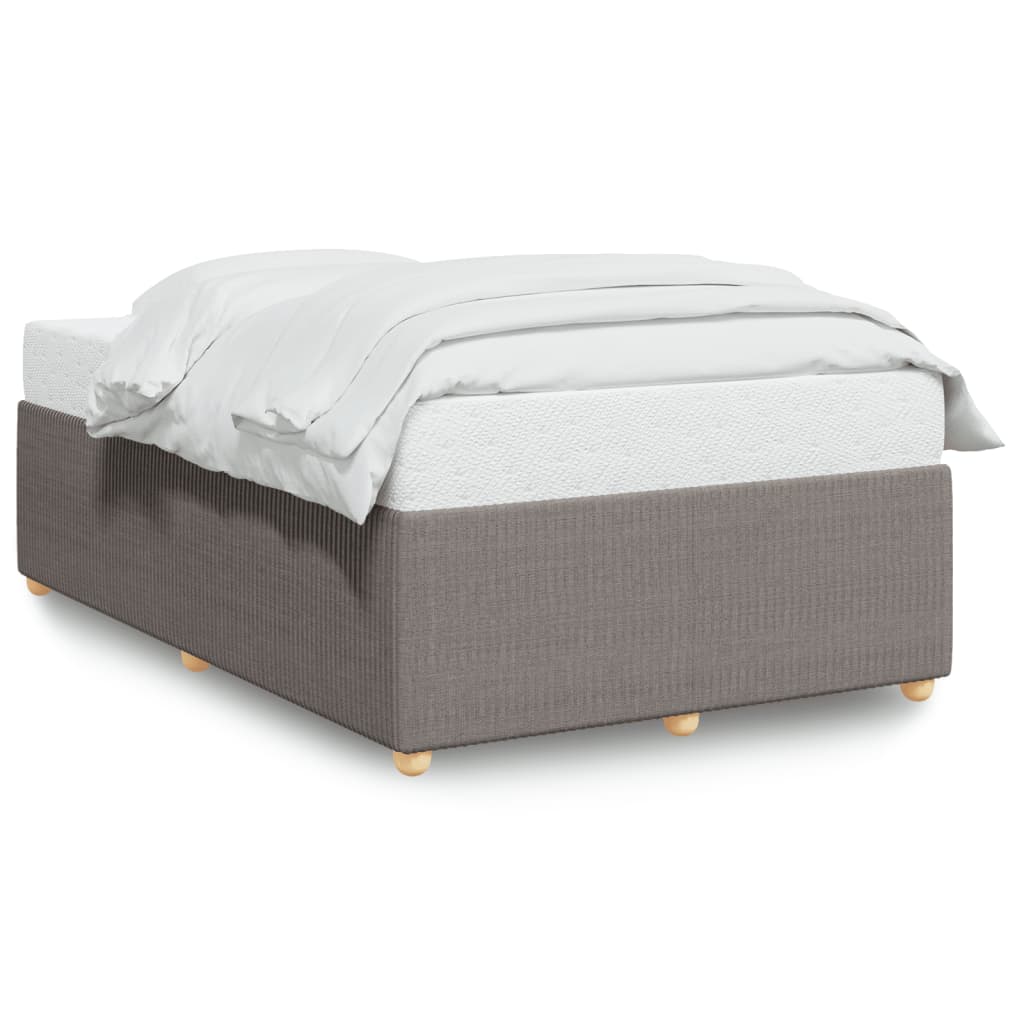 Bettgestell ohne Matratze Taupe 120x200 cm Stoff