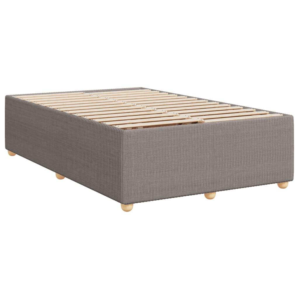 Bettgestell ohne Matratze Taupe 120x200 cm Stoff